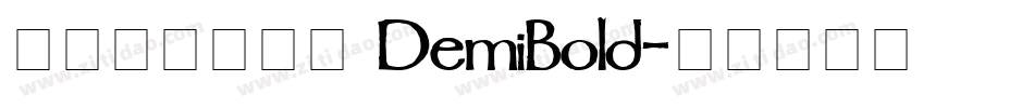 方正品尚黑简体 DemiBold字体转换